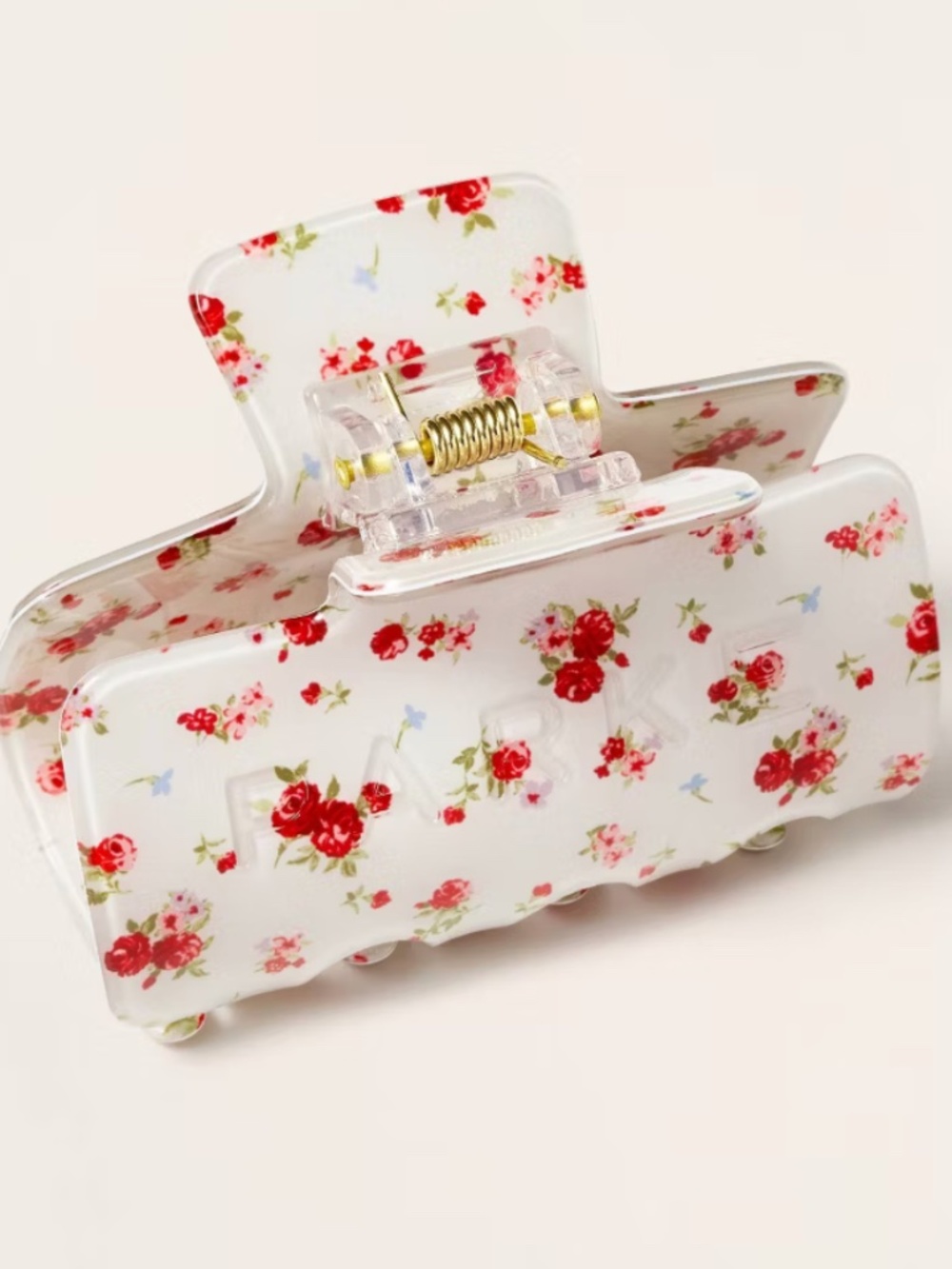 Parke x Target Cream Floral Clip